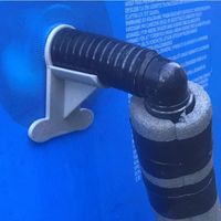 2 Supports de Tuyau de Piscine: Gris - Soutien des tuyaux de 30 à 37 mm, par Exemple Intex