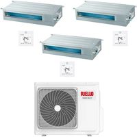 Climatizzatore Condizionatore Riello Canalizzato Trial Split Inverter R32 12000 + 12000 + 18000 BTU con U.E AARIA MULTI 475 PI Classe A++/A+