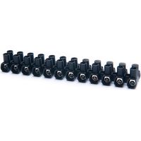Regleta de conexión de 12 polos de 35 mm² (450V 125A) color negro