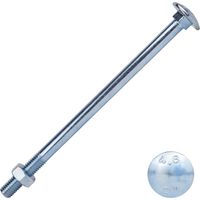 Boulon TRCC galvanisé M8 x 140 mm - 50 pièces