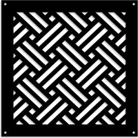 FILOTTO - Pannello in PVC traforato - Parasole - Colore: nero - Misura: 48x48 cm