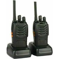 royaluxe - Talkie walkie Longue portée 88E【Version Mise à Niveau du 888S】 Walkie Talkies Vox Rechargeable Pmr 446 MHz 1500 mAh 16 Canaux, avec des écouteurs Originaux Construit en Torche LED (2 pcs)