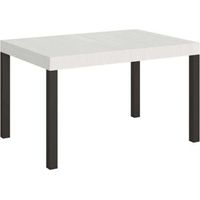 Tavolo allungabile 120/380x90 cm Everyday Premium bianco frassino gambe antracite