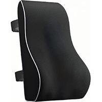 Coussin De Soutien Lombaire - Mousse A Memoire De Forme - Maille Respirante 3D - Pour Chaise De Bureau Et Siege Auto - 1 Unite