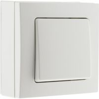 Lot de 3 interrupteurs en saillie Bel Vue - Blanc - Zenitech