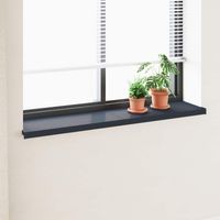 vidaXL Appui de fenêtre Anthracite avec grain de bois PVC