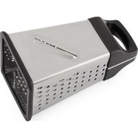Buchsbaumreibe mit 4 Seiten, Griff aus Edelstahl und ABS