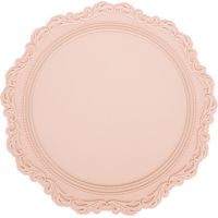 Runde, dicke, isolierende Silikon-Tischmatte, rosa, skandinavischer Stil, für die Küche