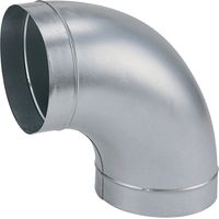 Coude Galva 90° D125 Raccordement Ventilation Galvanisé Sans Joint - Atlantic