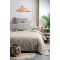 Eurofirany Funda nórdica de algodón orgánico blanco 140 x 200 cm