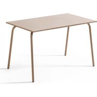 Table de jardin en acier taupe - Palavas