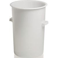 Kunststoffbehälter rd.110l HD-PE weiß D515xH733mm m.Außengriff CRAEMER
