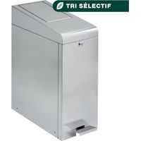 JVD - Poubelle Hygiène Féminine Inox 304 Brossé 45L - Matériel professionnel