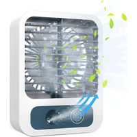 YMYNY Mini Desk Fan, Mist Fan with 60ml Water Tank, Rechargeable USB Fan with 3 Speeds, Quiet Fan, Ideal for Home, Office, Outdoor