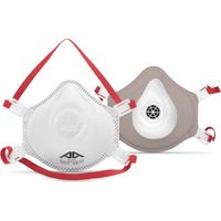 Maschera a conchiglia monouso FFP3 NR D con valvola ACTIVE GEAR R31 (Scatola da 10) Bianco Unico