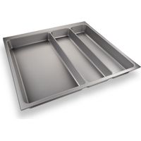 BesteckeinsatzORGA-BOX II MAXI 462 x 509 mm silbergrau Besteckkasten für 60er Nobilia-Schubladen bis Mitte 2013