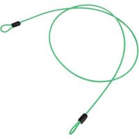 BUNTHAUS Câble de Sécurité en Acier Inoxydable à Double Boucle pour Vélo, Scooter Câble en Acier Blindé avec œillets Câble Antivol Résistant Cadenas de Vélo Câble Serrures Antivol
