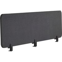 Panel separador gris oscuro 180 x 40 cm poliéster PET pantalla acústica oficina Wally