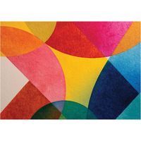 Papier peint mural abstraction art déco intissé grand format design intérieur salon chambre pas cher 400x280 cm