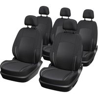 Pack de 5 housses auto universelles - XLCOVER - Monospace - Compatible Airbags - Housses les assises, dossiers et appuis-tete