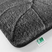 Floordirekt – Tapis de bain moelleux 80 x 150 cm – Polyester microfibre à poil dense – Antidérapant en latex TPE – Compatible chauffage au sol