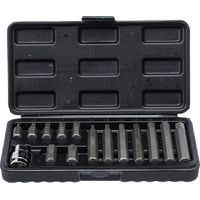Bgs Technic – Coffret de 14 embouts 6 pans allen btr courts et longs 4-12mm – Adaptateur carré 1/2" vers 3/8" – Pour cliquet 1/2"