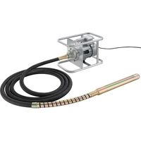 Arebos – Vibrateur à béton 1500W – Moteur en cuivre 2850 tr/min – Tuyau flexible 6 m – Tête vibrante Ø 45 mm pour béton armé