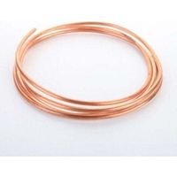 Tube de Cuivre Tube Rond en Cuivre de Tube Souple 2M OD 2mm x ID 1mm pour la Plomberie de Réfrigération