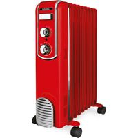 Scholtes – Radiateur bain d'huile 2000W – Thermostat mécanique – Protection contre la surchauffe – 4 roulettes – Longueur câble 165 cm