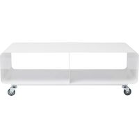 Kare Design Mobile Tv Lounge M Mobile White, Bianco, 30X90X42 cm, Stile ottimo Minimalista, Poggiaogetti per Divano, Commodino, Liberia, Mensola Portaoggetti, Spostabile