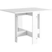 Table pliante peu encombrante Artemio en blanc