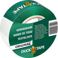 Duck tape 106 – 02 Original nastro di tessuto per riparare, legare e fissare, 50 mm x 50 m, Bianco