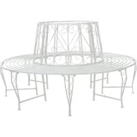 vidaXL Banc d'Arbre 8-Nombre de places Ø 160 x 89 cm Acier