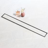 Sanitemodar – Caniveau de douche siphonné 100cm – Acier inoxydable 304 – Panneau 2 en 1 – Filtre à cheveux et appareil désodorisant