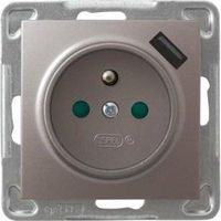 Ospel Impresja GP-1YZPUSB toma de corriente titanio USB 2,1A