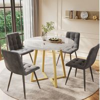 Tisch Esstisch Küchentisch Set rund 80 cm MDF OKMYHOME