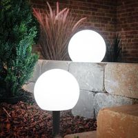 esotec Set de boules solaires d'ambiance avec télécommande ⌀20cm résistant aux intempéries 102911