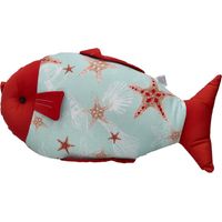 Brandani Oceano cuscino pesce cotone decori marini 25x50 cm