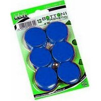 Lebez MR-30-BL Magneti per Bacheca 30mm Blu - Set 12 Pezzi per Ufficio