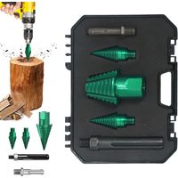 Wood Splitter for Logs - High Strength Cone Log Splitter Removable Tools Cone for Screws Removal Stumps DIY Assembly Furniture Farm Outdoor Camping
