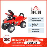 Quad Correpasillos Infantil Coche sin Pedales con Bocina MĂşsica Luces 60x38x42cm
