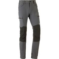 Dynamische graue elastische Mehrfachtaschenhose, Größe 3xl