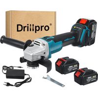 Meuleuse d'angle électrique sans fil 18V 20000RPM 125mm avec 2 batteries