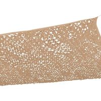 Voile d'ombrage rectangulaire 3x3 m – Camouflage sable – Polyester ajouré anti-UV – Système de fixation facile