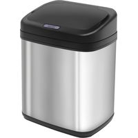 Papelera de Cocina 20L con Sensor Infrarrojo Apertura Automática y Cubo Interior Extraíble 33x25x42,5 cm Plata y Negro