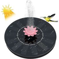 Solar Fountain Upgraded With Solar Powered Fountain Water Pump Free Standing Floating Solar