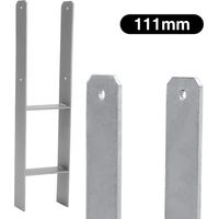 Wolketon 2x ancres H support de poteau Ancre de poteau Patte de poteau Poutre 600MM Pied de poteau
