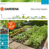 GARDENA Kit d'arrosage goutte-à-goutte pour massifs et potagers (13015-20).