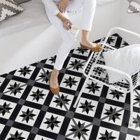 Gerflor – Dalle de sol PVC prête à poser – Sous couche intégrée – Effet carreaux ciment – 2.23 m² – Pose sans colle