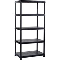Keter Plus Xl/5 - Scaffale Con 5 Ripiani Pieni E Accessori - 90X60X187H